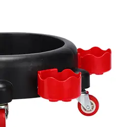 Bucket Dolly Removable 360 Degree Rolling Dolly Easy Push Car Wash Bucket Insert for Car Wash Painting Assistance Cleaners