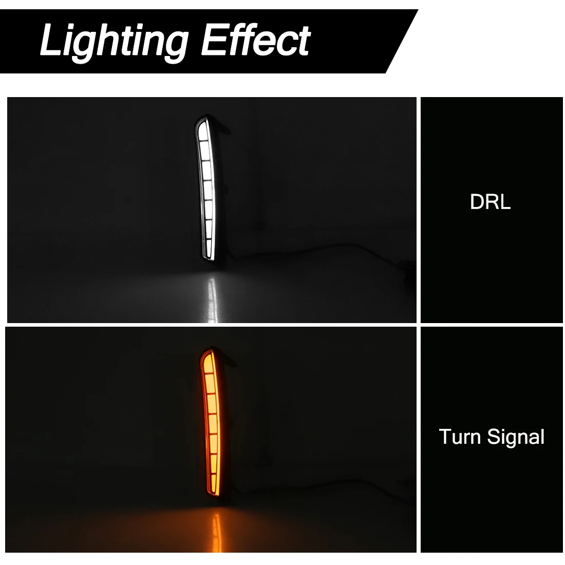 Car Light LED DRL For Toyota Camry LE XLE 9th Gen 2024 2025 Daytime Running Light Turn Signal Fog Lamp Front Bumper Lights 12V view 2