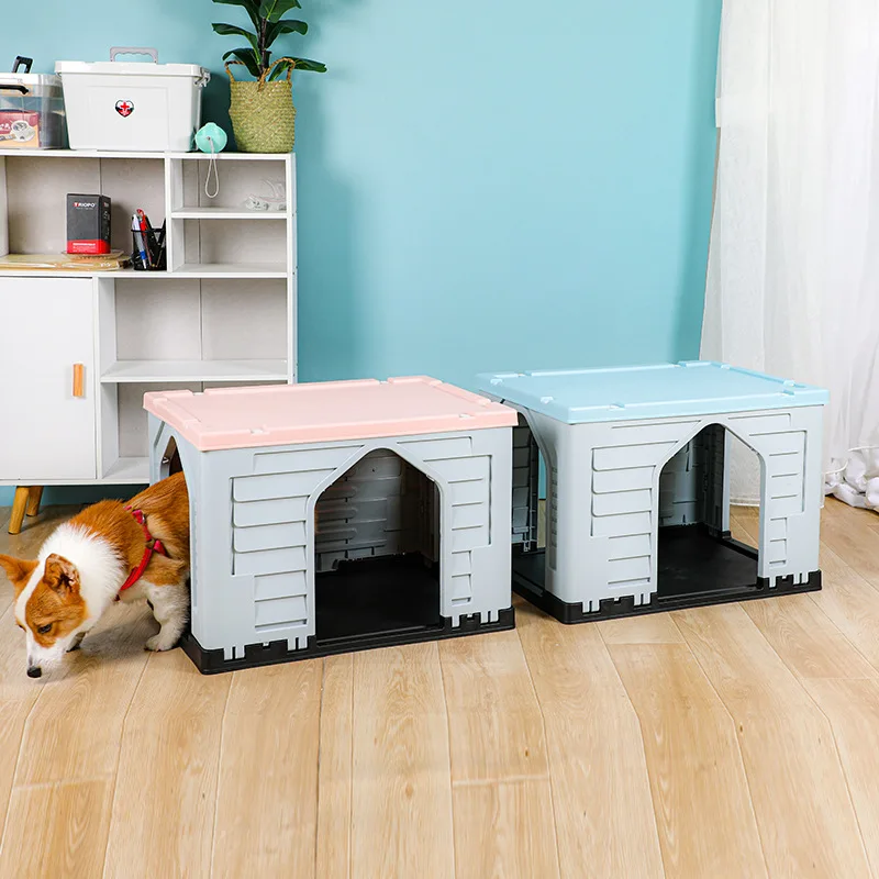 

Pet kennel villa cat and dog indoor and outdoor dual-purpose small dog detachable and washable dog house available in all