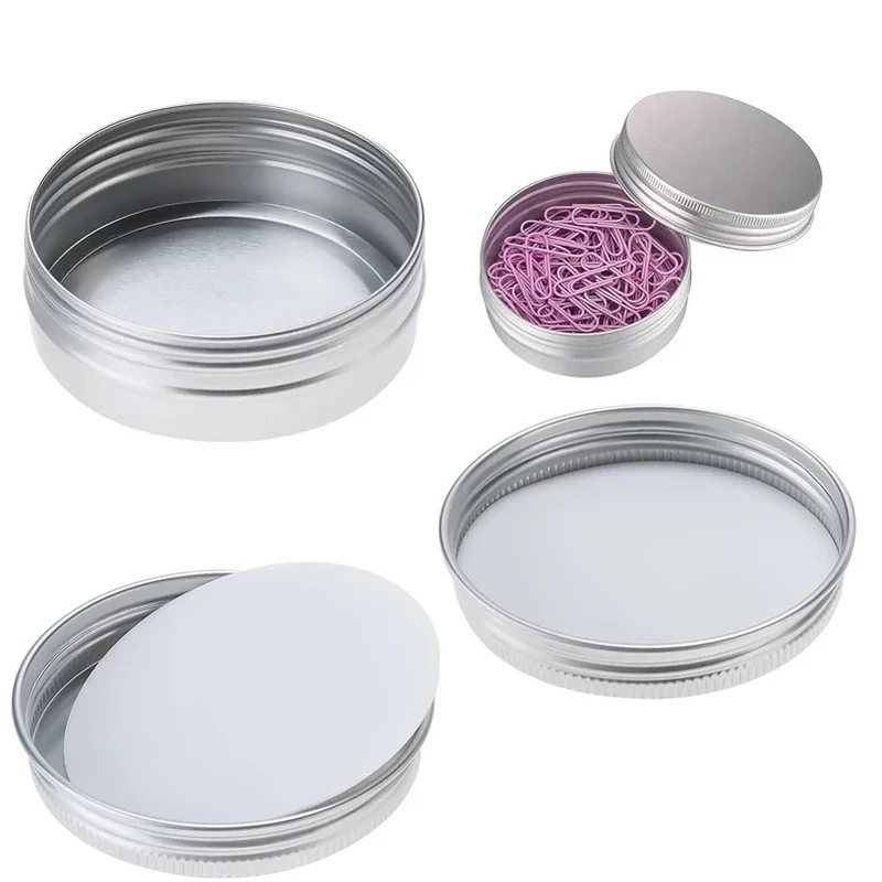 10PCS tin box mini metal box storage can be regularly filled with bottle container screw cap cosmetics storage tank