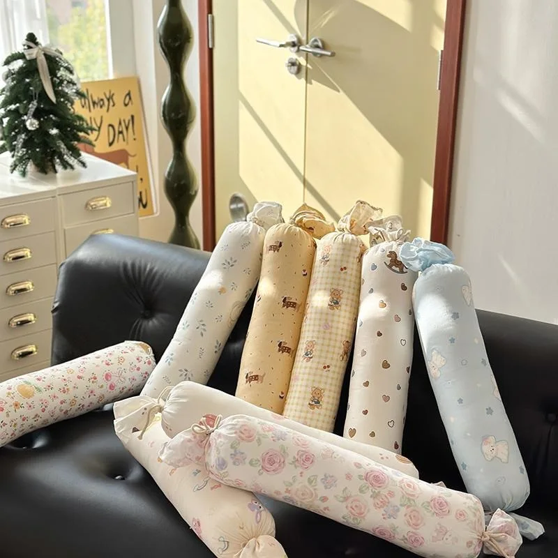 

60cm Baby Mesh Crib Bumper Cotton Padding Newborn Anti-Roll Sleeper Leg Hugger Pillow Nursery Bed Guard Set Safety Cushion