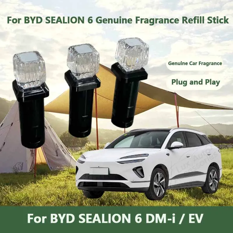 For BYD SEALION 6 SEAL 08 EV DM-i Genuine Brand New Car Aroma Stick, Authentic Fragrance Refill Replacement Core