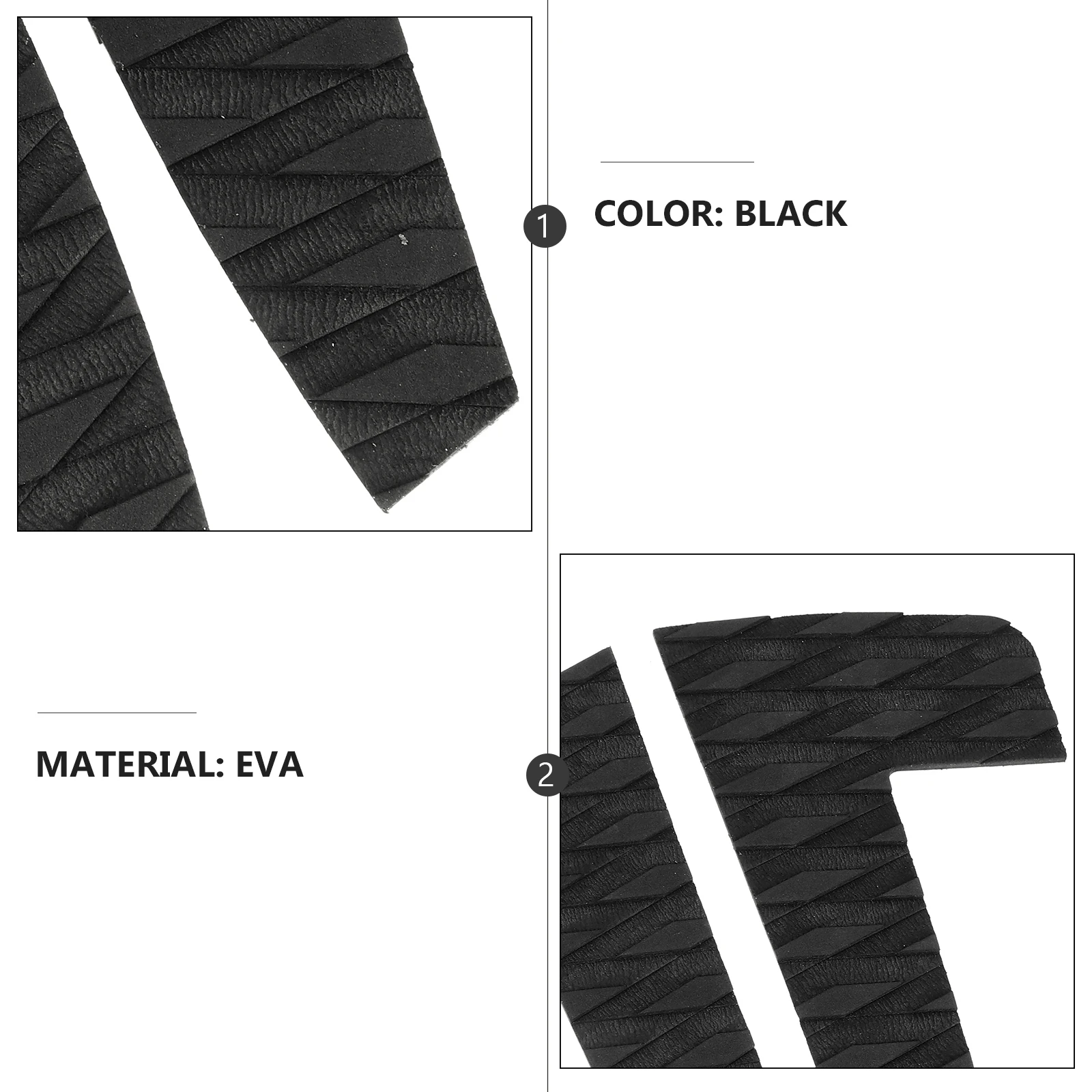 

EVA Surfboard Anti slip Pads Lightweight Traction Accessories for Boards Adhesive Design Easy Install Remove Water Resistance