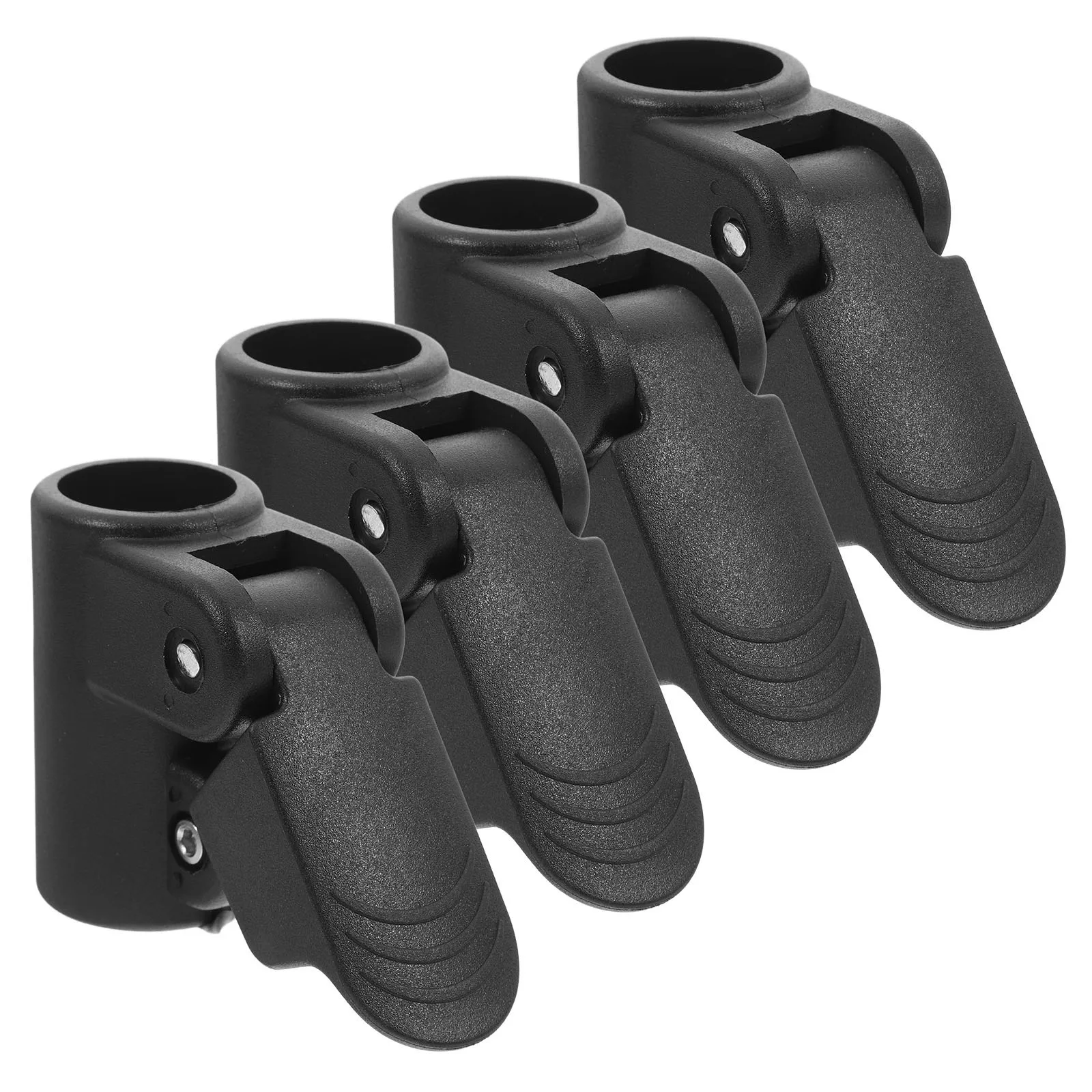 

4pcs Adjustable Tent Pole Adapter Sturdy Abs Plastic Rod Connector Outdoor Mounting Clips Canopy Fittings Replacement
