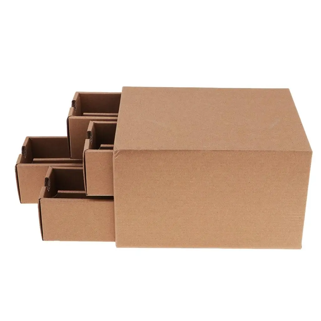 

Гофрированный картонный ящик для хранения художников, органайзер для пастельных маркеров для ручек