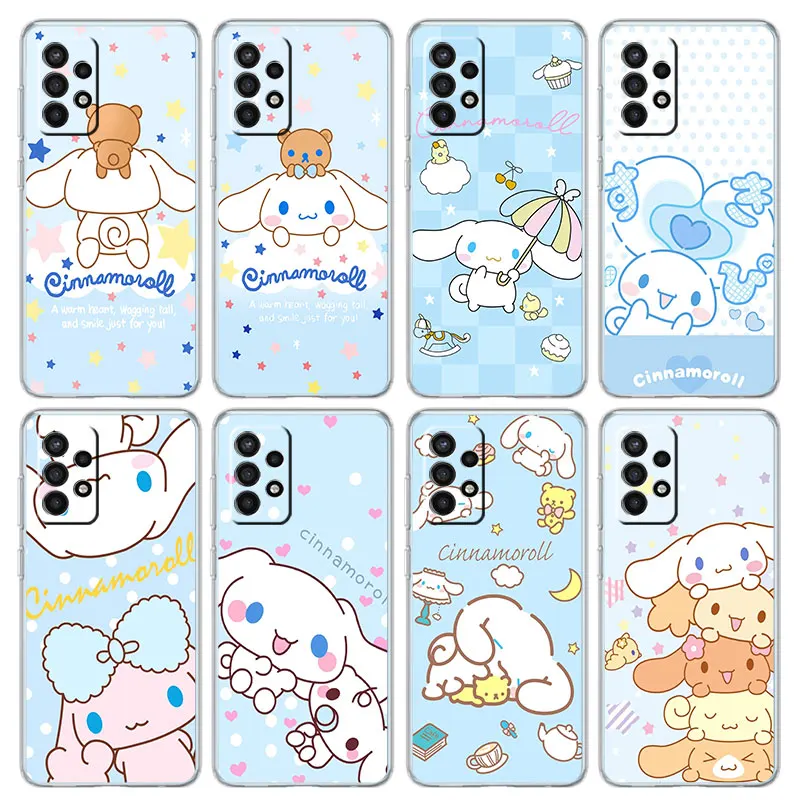 Case for Samsung Galaxy A33 A53 A52 A41 A31 A32 A71 A22 A13 A11 A72 A73 A51 A21s A12 A23 Cover cute Sanrios Cinnamoroll