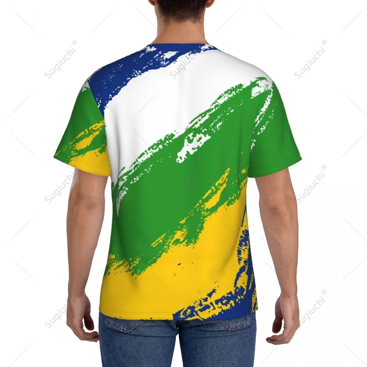 Custom Name Nunber Central African Republic Flag Color Men Tight Sports T-shirt Women Tees jersey For Soccer Football Fans