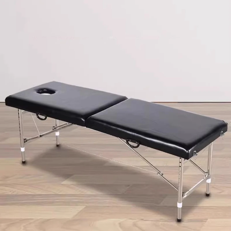 Luxury Folding Portable Massage Bed Cosmetic Office Home Girls Salon De Belleza Mobiliario Commercial Furniture