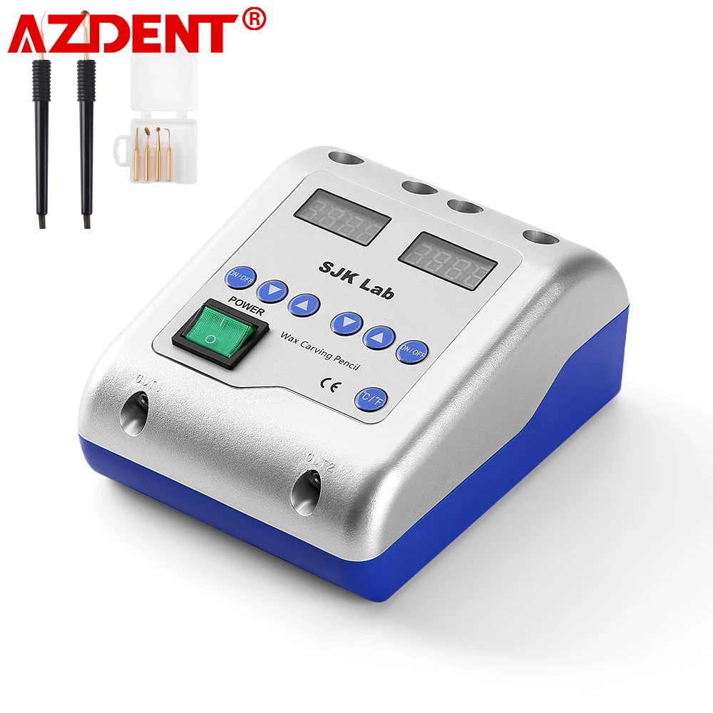 

AZDENT Dental Electric Waxer Wax Knife Carving Tny Wax Knife Contain 6 Wax Tips 2 Pens Lab Dentistry Equipment Dentist Tools