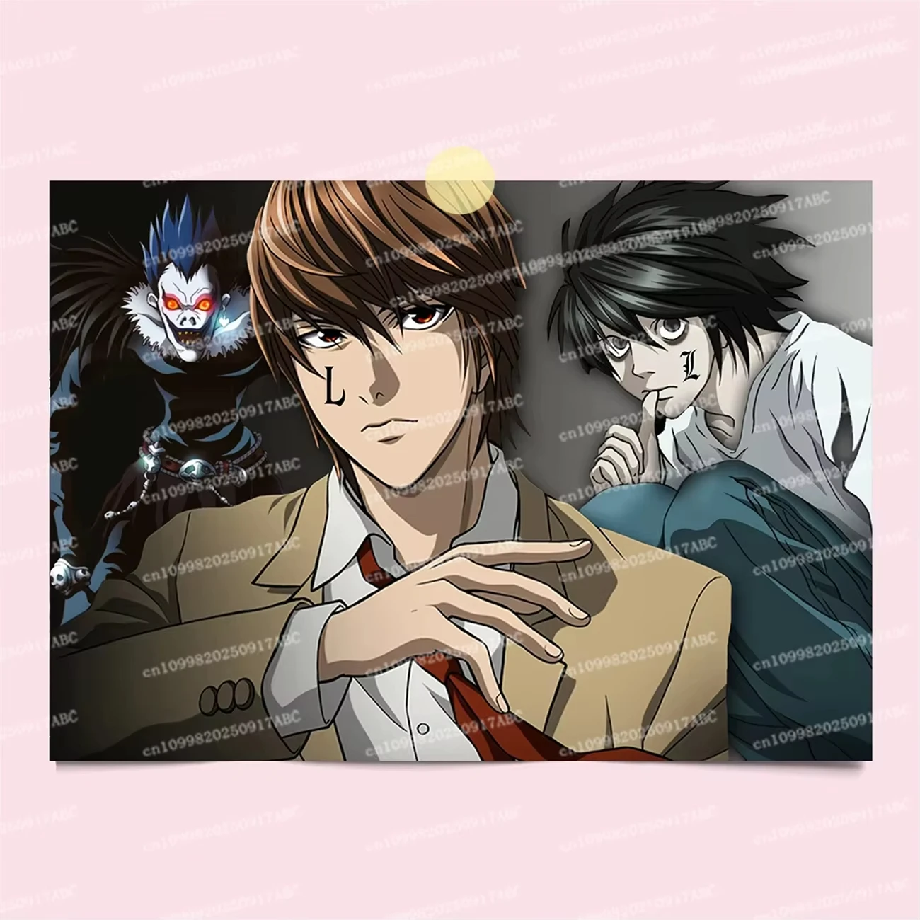 Home Tapestry Japanese Comics Death Note Frameless CanvasLight Yagami Comics Peripheral Misa Amane Indoor Room Home Decoration