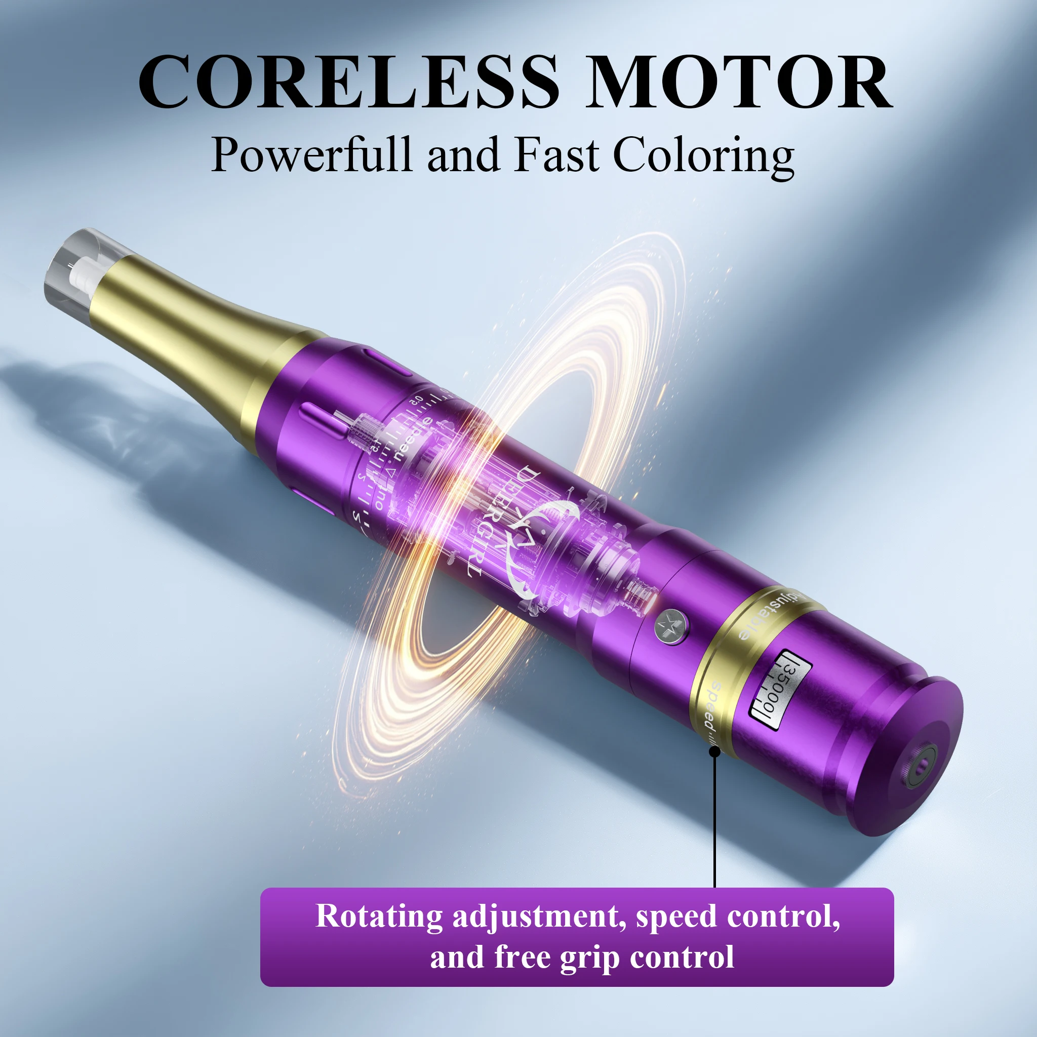 Deergirl اللاسلكية تجميل دائم آلة كيت 700mAh قدرة البطارية محرك Coreless مع الحاجب الوشم إبرة الوشم الصباغ