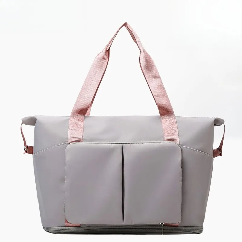 

1 шт. Портативная складная спортивная сумка для спортзала с разделением на сухое и влажное отделение, легкая, для коротких поездок, сумка для хранения багажа