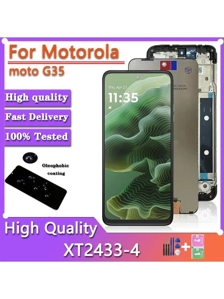 Ekran 6.72' do Motorola Moto G35 LCD + Zespół Digitizera z Ekranem Dotykowym, Zamiennik do Moto G35 XT2433-4 LCD — zdjęcie produktu 7