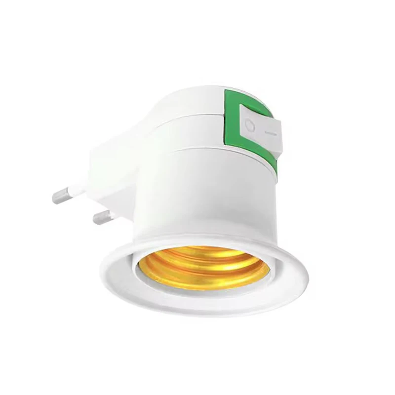 E27 LED Light Lamp Bulbs Socket Base Holder EU/US Plug Adapter ON/OFF Switch Lights Base For Led Light Bulb