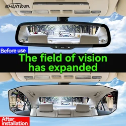 Car Baby Mirrors Rear View Mirror Wide Angle Mirror Panoramic Assisting Anti-glare Large Vision Interior Monitor Auto Universal