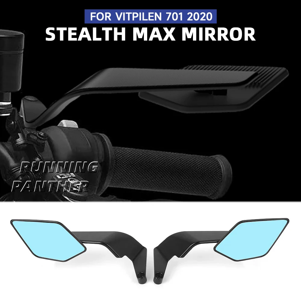 

Зеркало Stealth Max для мотоцикла для VITPILEN 701 vitpilen 701 2020, боковое зеркало заднего вида с антибликовым покрытием, регулируемые аксессуары Winglet
