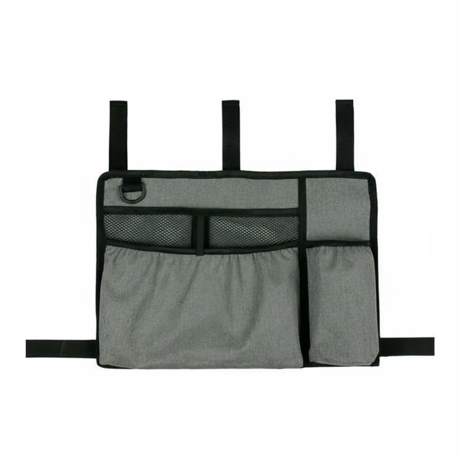 Rollator Walker Side Bag Storage Pouch with Multiple Compartments for Water Bottle Glasses Prescriptions Mobility Aid Organizer