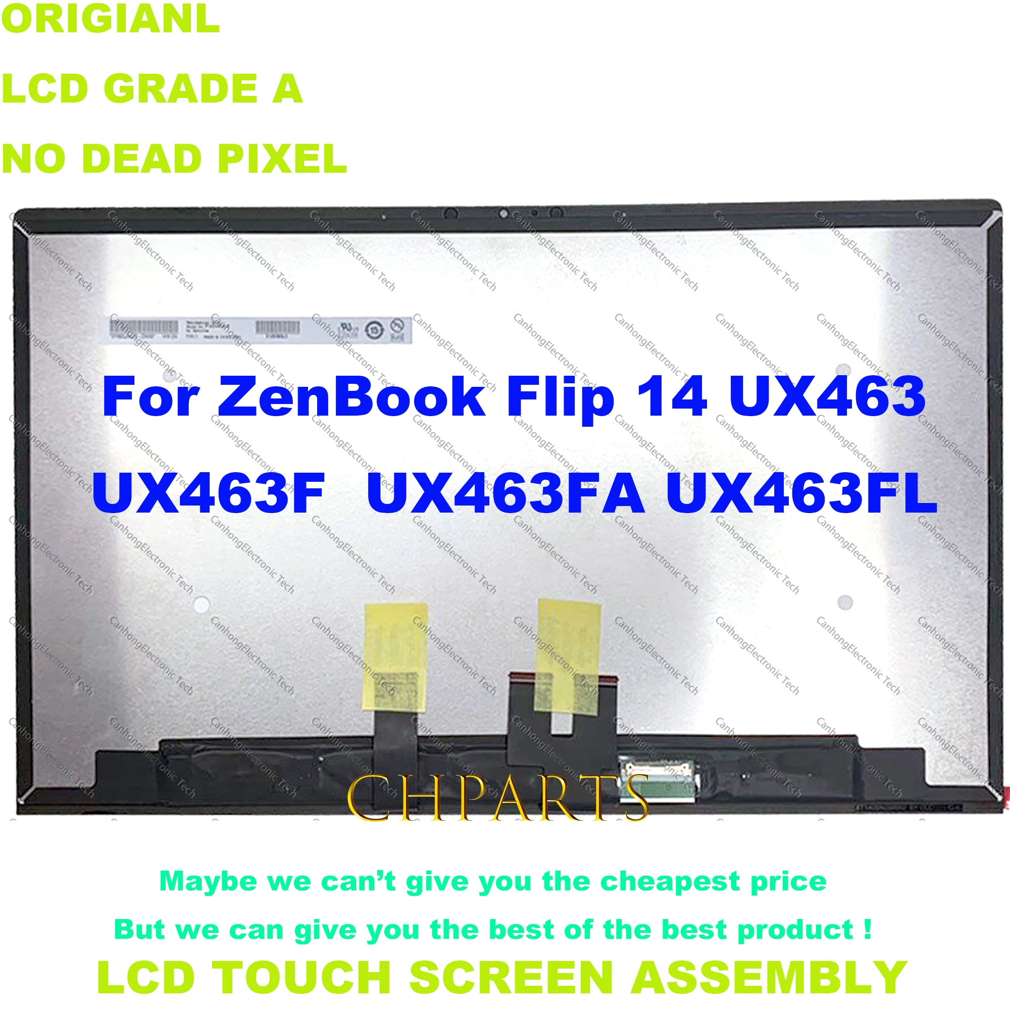 

Original 14 Inch FHD 1920x1080 For Asus Zenbook Flip 14 UX463 UX463F UX463FA UX463FL LCD Touch Screen Replacement Full Assembly