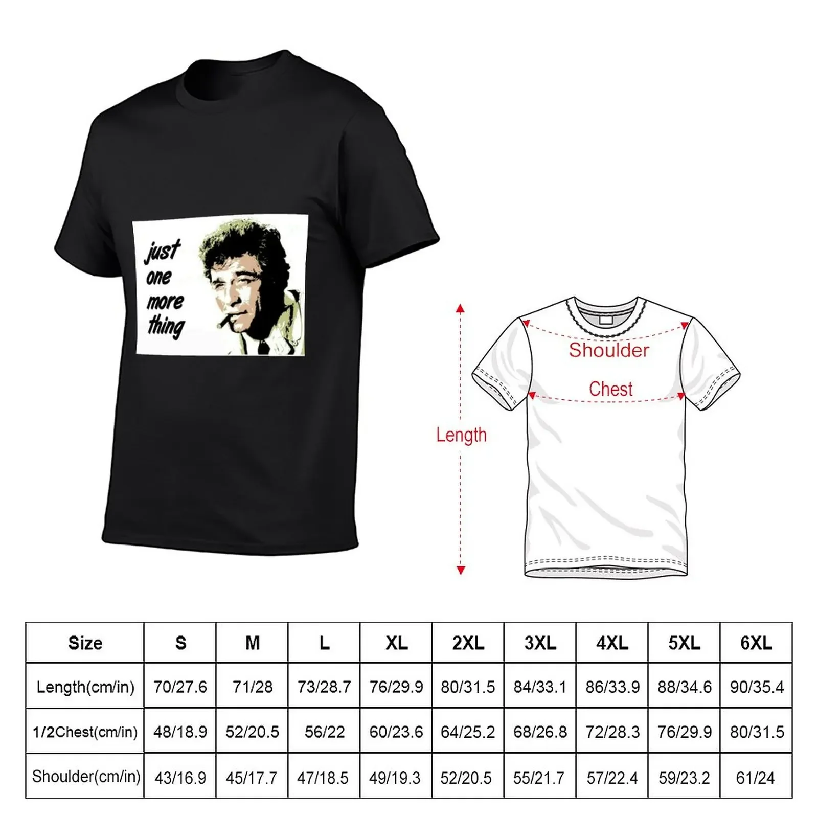 Columbo T-Shirt plus sizes vintage mens t shirt