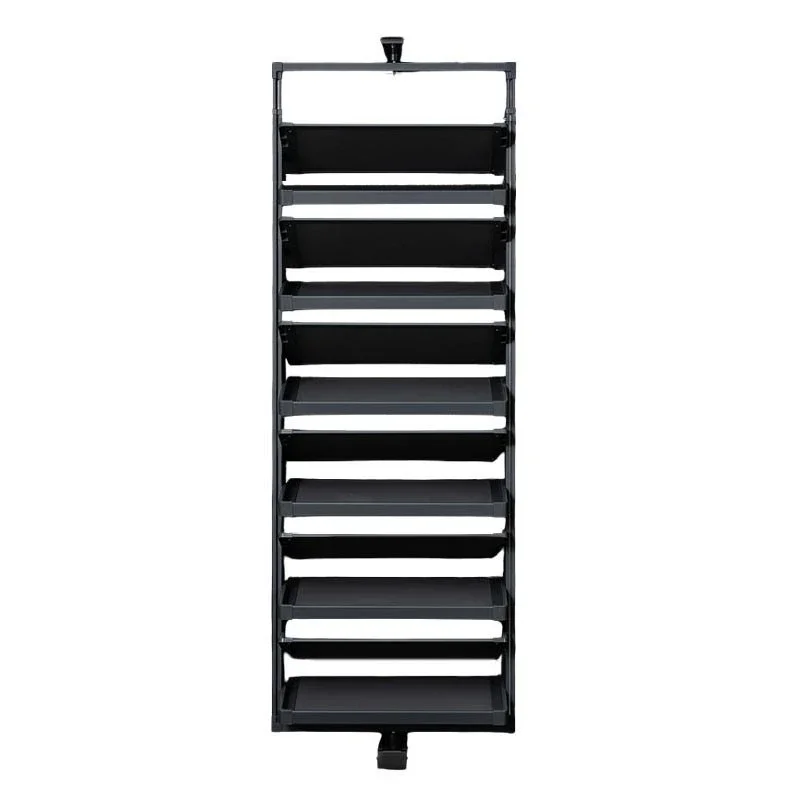 Household multi-functional flip telescopic push-pull frame shoe cabinet