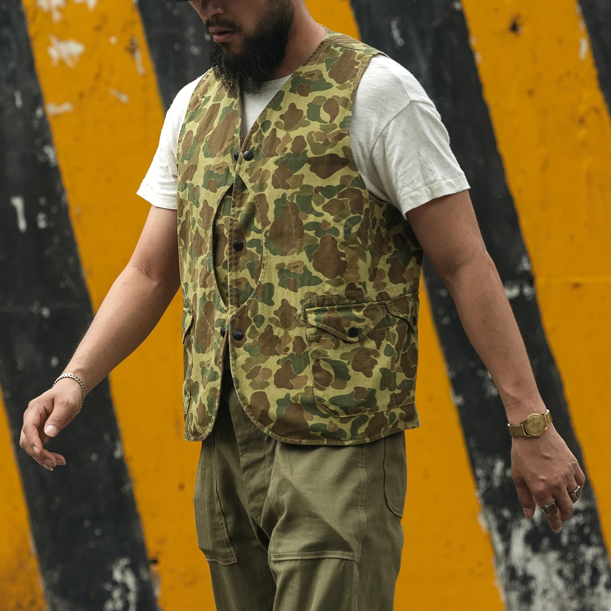 

New Frog Skin Duck Hunting Camouflage Printed Men's Vest Vest Vest, Vest of High Quality