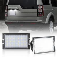 2pc Number Plate Lights LED Rear License Plate Lamp for Land Rover Discovery 3 05-09 Discovery 4 Freelander 2 Range Rover Sport
