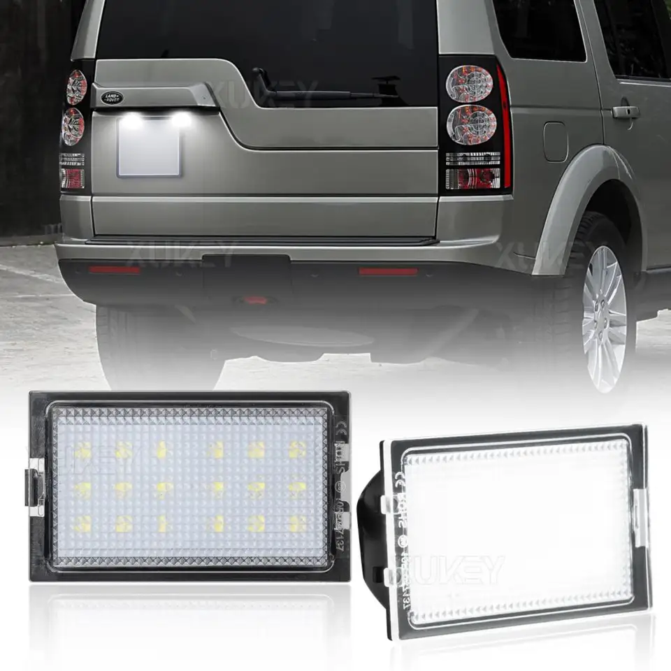 ランドローバー ディスカバリー  LEDナンバー灯 2pc ナンバープレートライト LED リアライセンスプレートランプ