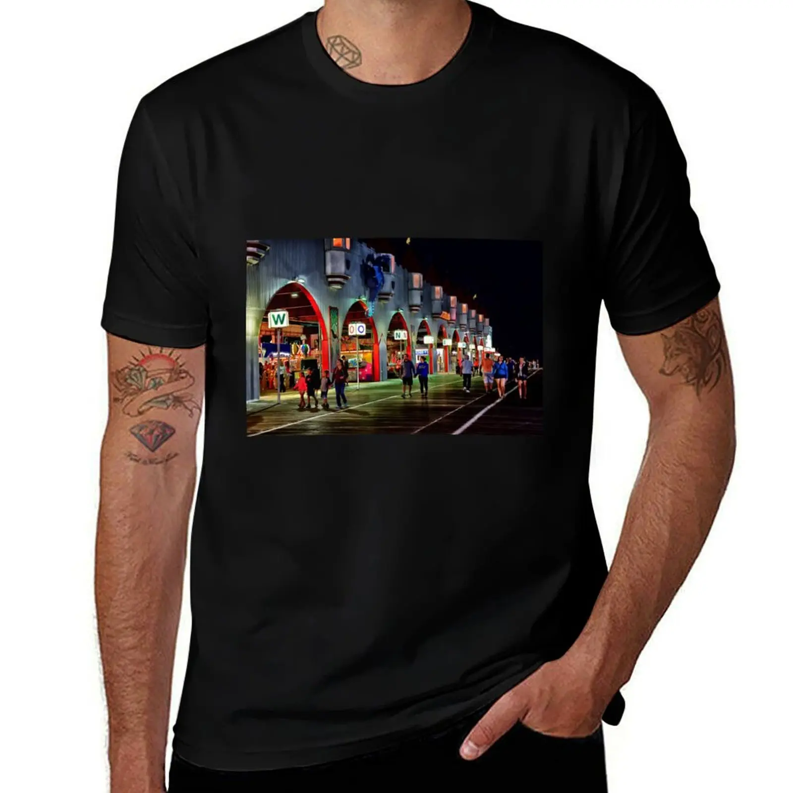 

Wonderland Pier Ocean City, Nj T-Shirt summer top blanks vintage mens designer t shirt