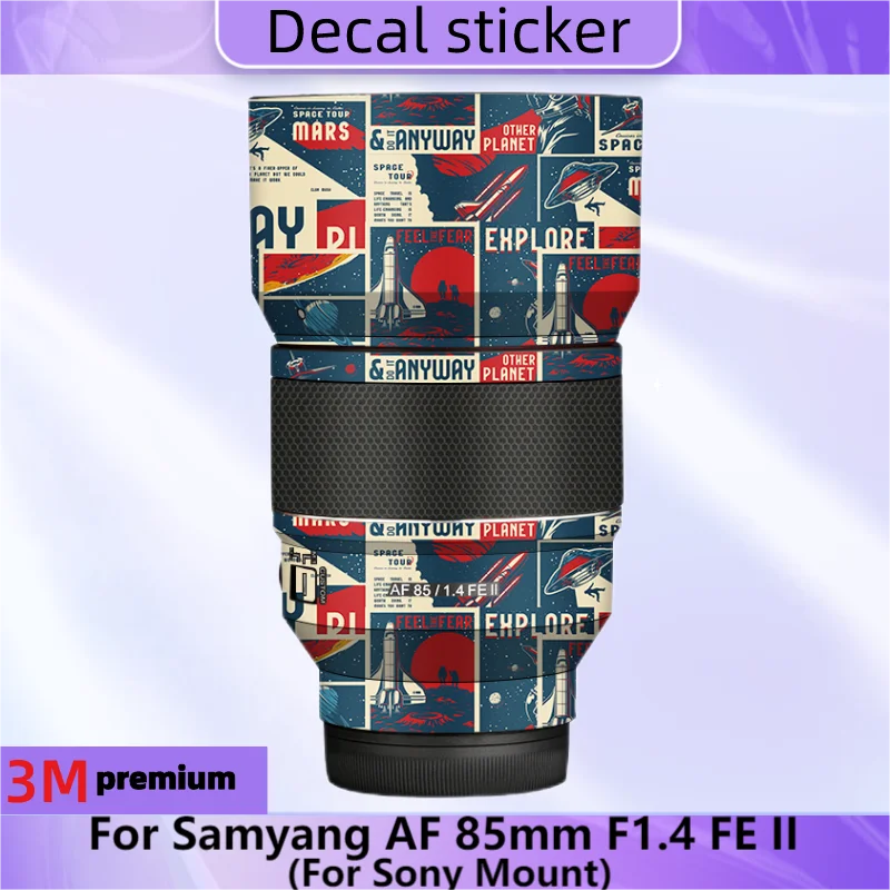 

For Samyang AF 85mm F1.4 FE II Decal Skin Vinyl Wrap Film Camera Lens Body Protective Sticker Coat AF 85/1.4 II AF85F1.4FEⅡ