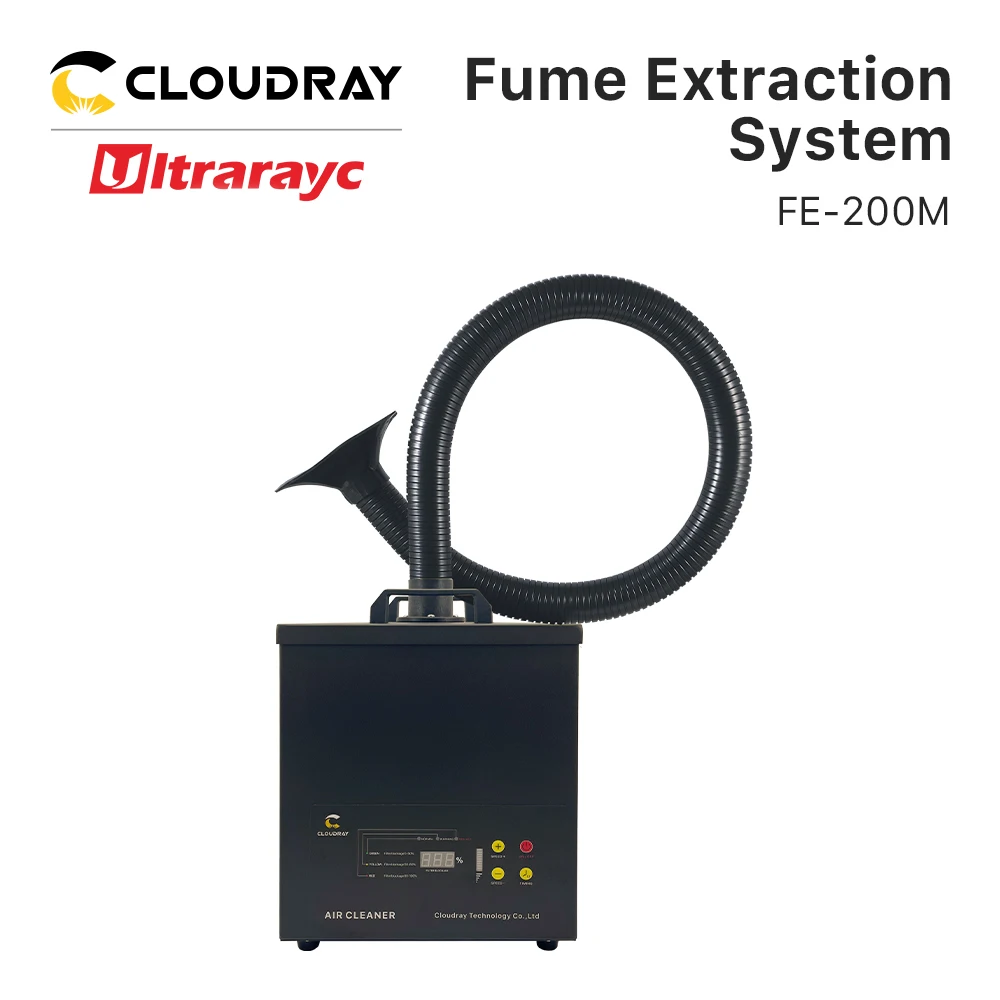 

Ultrarayc Solder Fume Extractor Filter for Laser Cutter Welding Marking Machine Fume Extraction System FE-200M Smoke Absorber