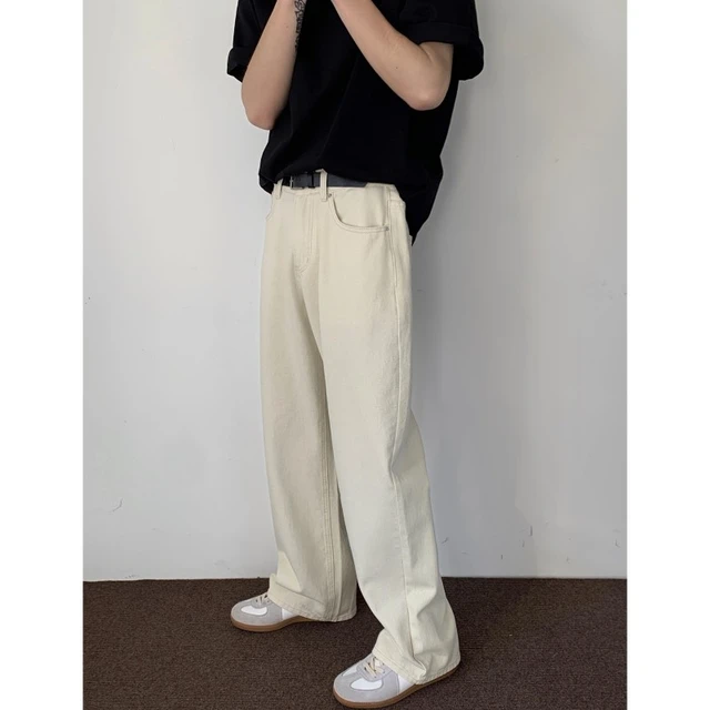 Fashion baggy beige pants