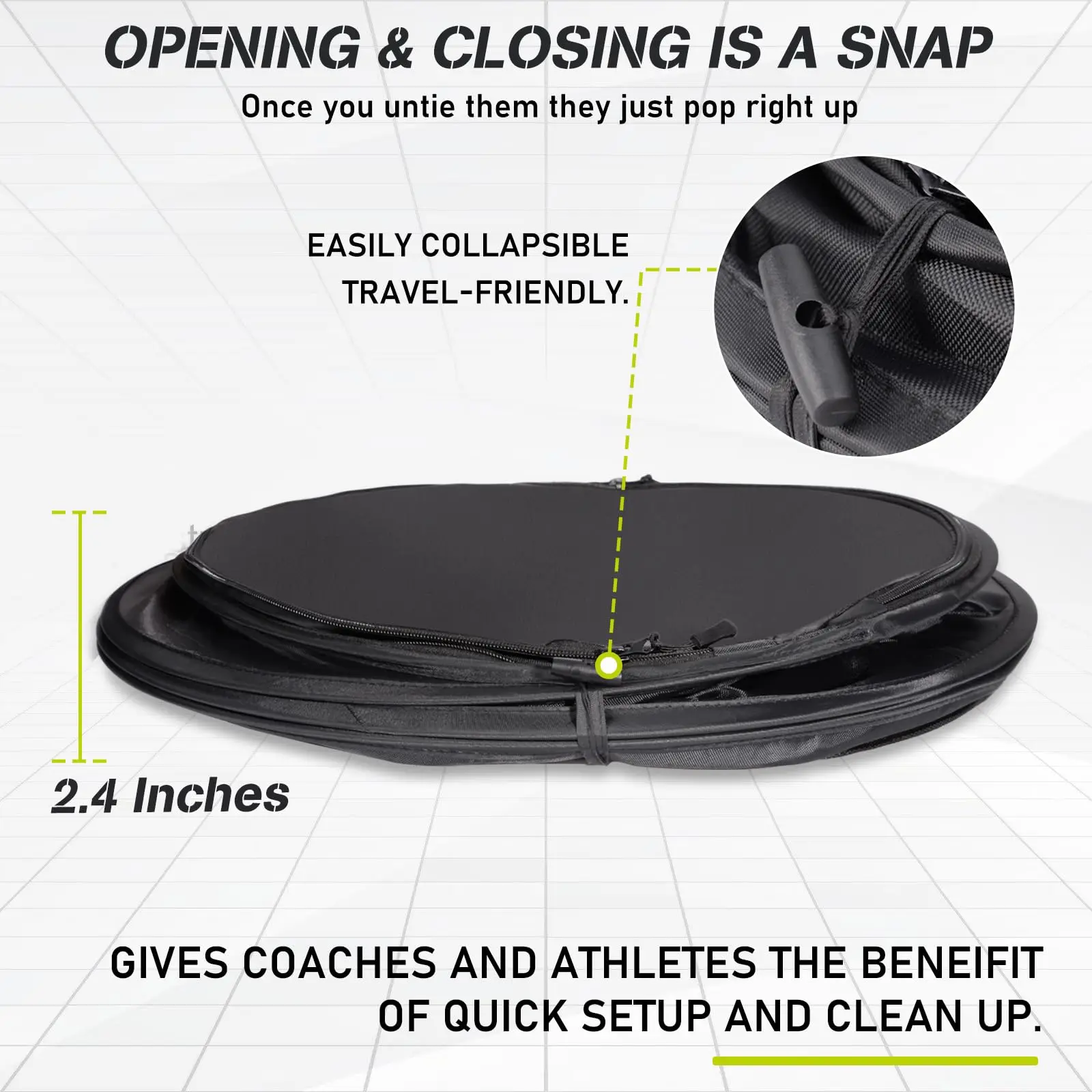 Hikeen Basketball Defender Dummy - Pop-up veilig simuleert Defender Opvouwbare trainingsapparatuur voor basketbalvoetbal