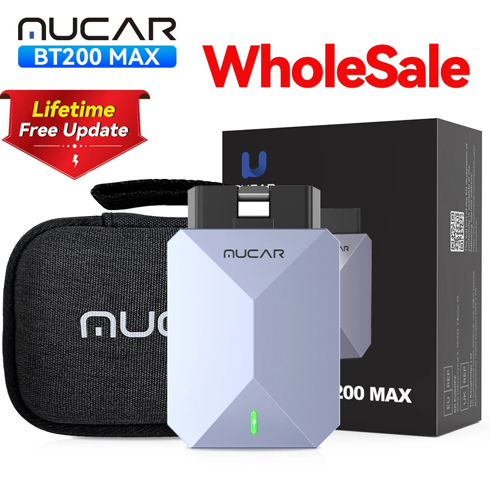 

Оптовая цена MUCAR BT200 Max OBD2 сканер CAN FD двунаправленное управление все системы диагностический инструмент пожизненное время бесплатное обновление