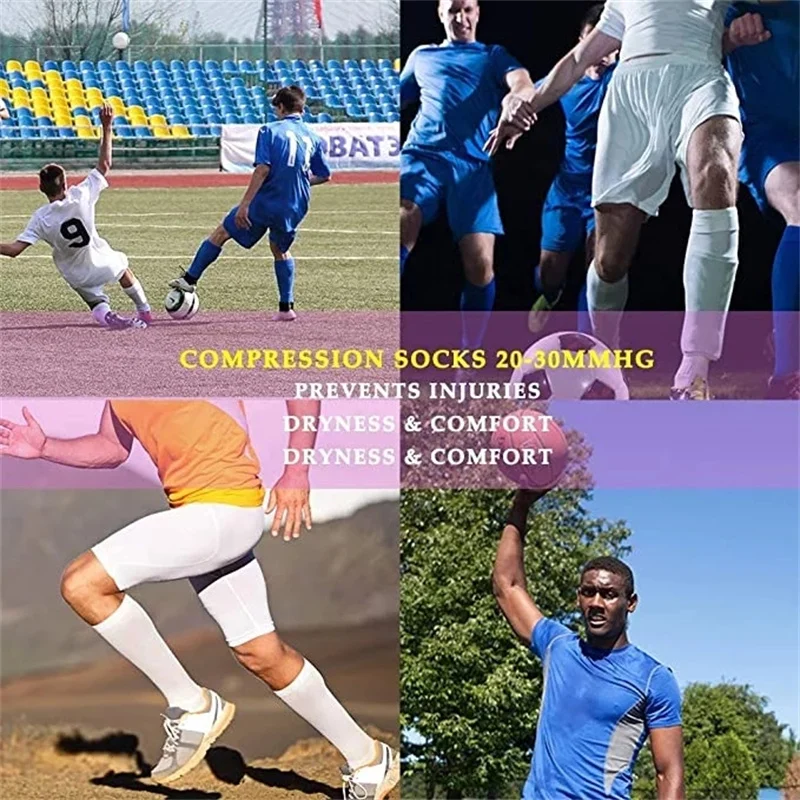 Running Men Women New Compression Socks Sports Golfs High Tube Socks For Varicose Veins Cycling Football Flight Travel Medias