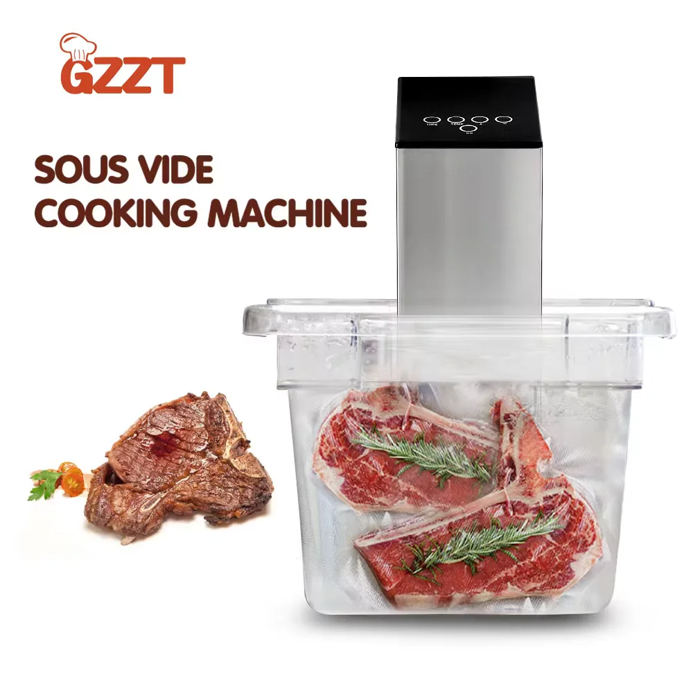 GZZT Sous Vide Cooker Machine Cooking Machine Commercial Immersion Circulator Slow Cooker LCD Display Stainless Steel 2000W