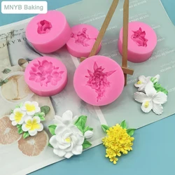 Various Beautiful Flowers Rose Lotus Silicone Mold 3D Design Food Making Hand-Soap DIY Candle Art Mould Oven Steam Ice Available