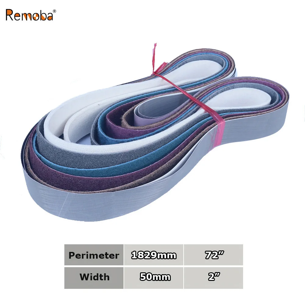 

Абразивные шлифовальные ленты 2x72 дюйма, 1829x50 мм, нетканое нейлоновое волокно, шерстяной фетр, 305EA A3 A5, 237AA A6 A16 A30 A65