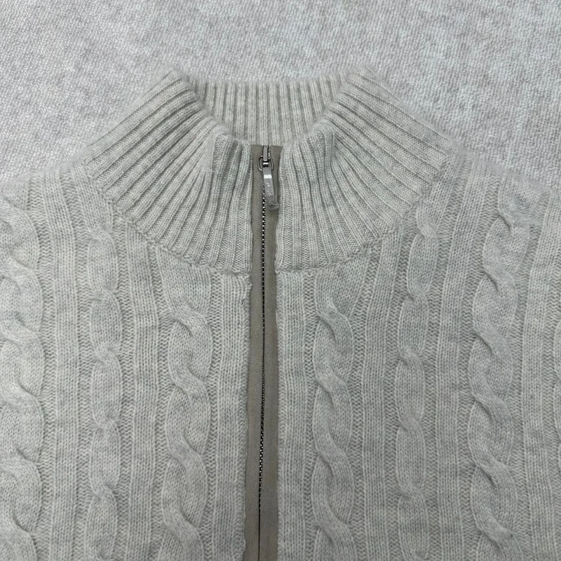 Fall/Winter New Style High-Collar Quality Men's Knitted Sweater - Merino Blend Knitted Shirt