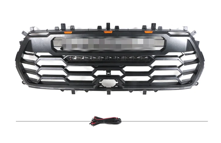 Good Quality ABS Front Middle Grill Racing Grills With LED Lights Fit For Toyota Sequoia 2022-2023