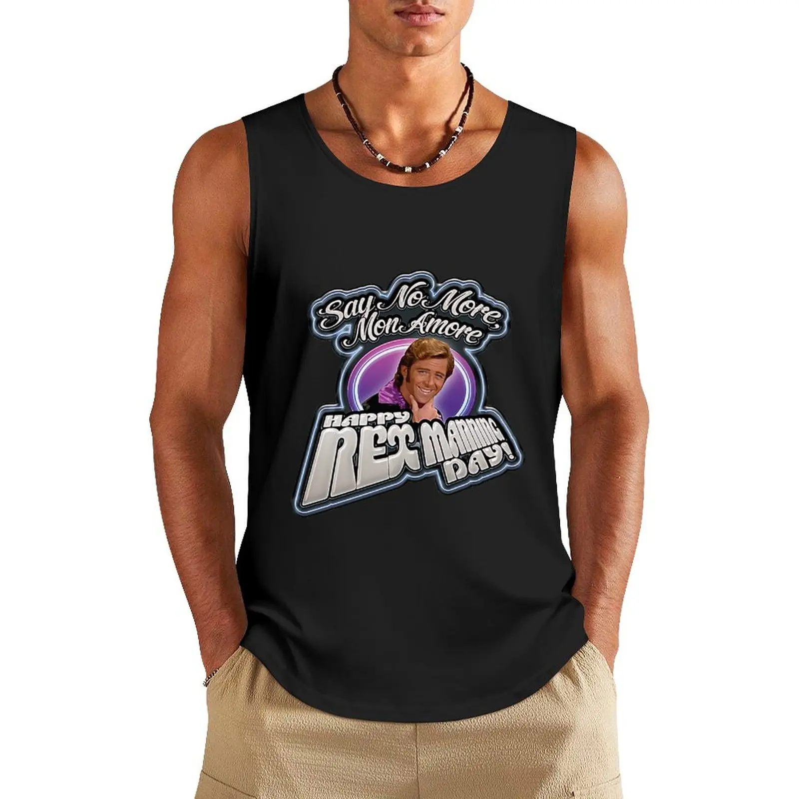Happy Rex Manning Day Shirt Tank Top anime t-shirts Muscle fit Top Vests