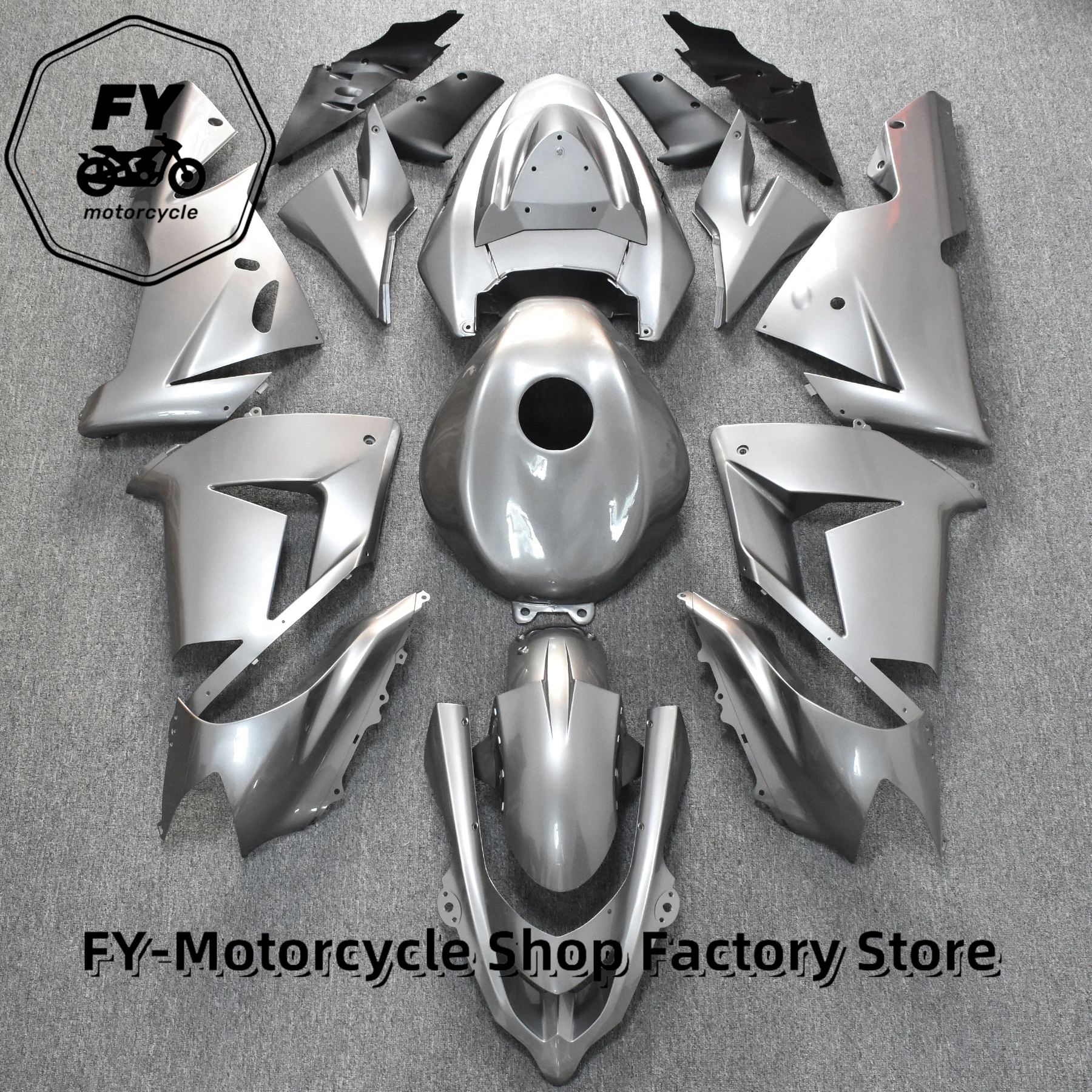 

Custom your Motorcycle fairing kits for Kawasaki Ninja ZX-10R 2004 2005 aftermarket ABS fairings 04 05 ZX10R full black