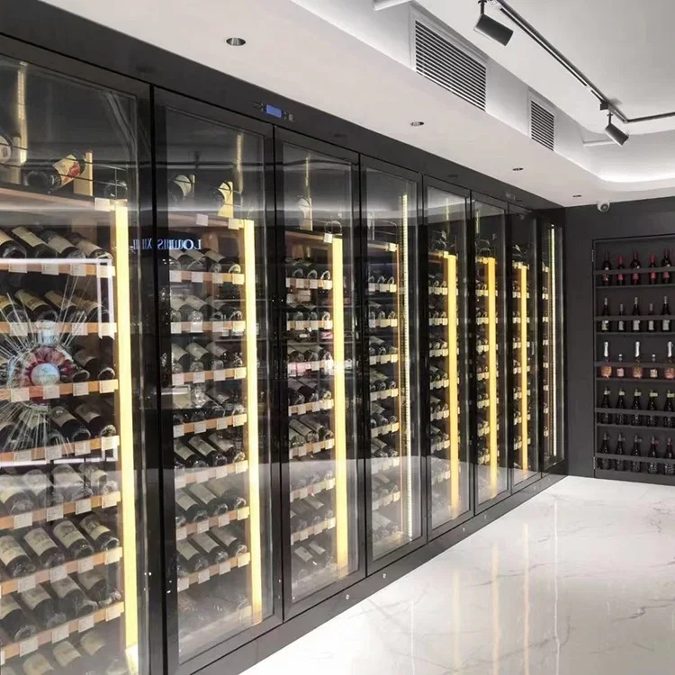 Graceful and refrined customized wine cooler elegant & high end Personalization Wall Mounted Champagne Wine cellar