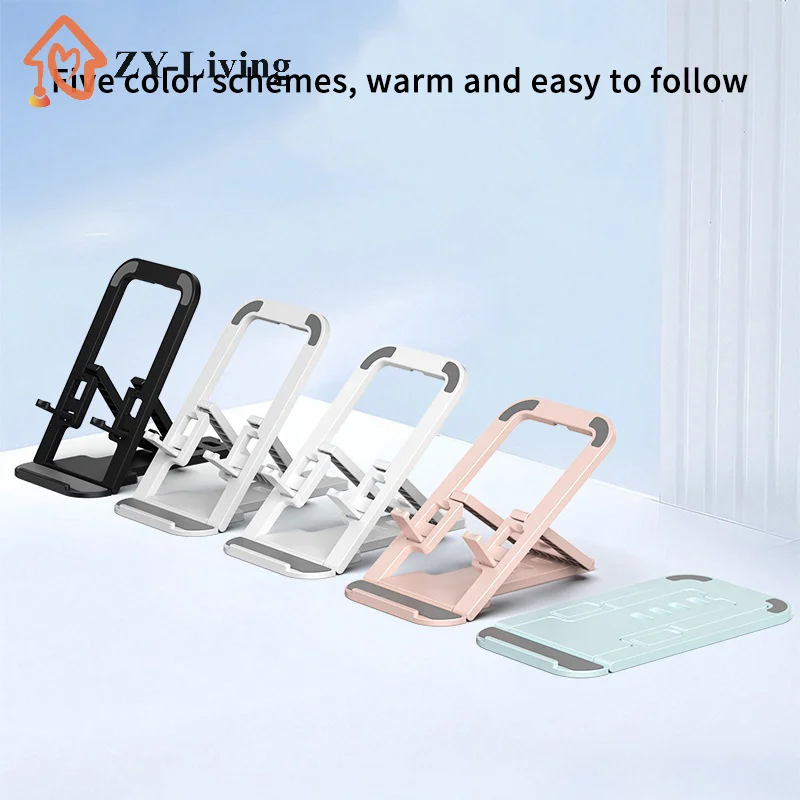 

1pcs Universal Foldable Mobile Phone Holder Plastic Portable Desktop Adjustable Phone Stand