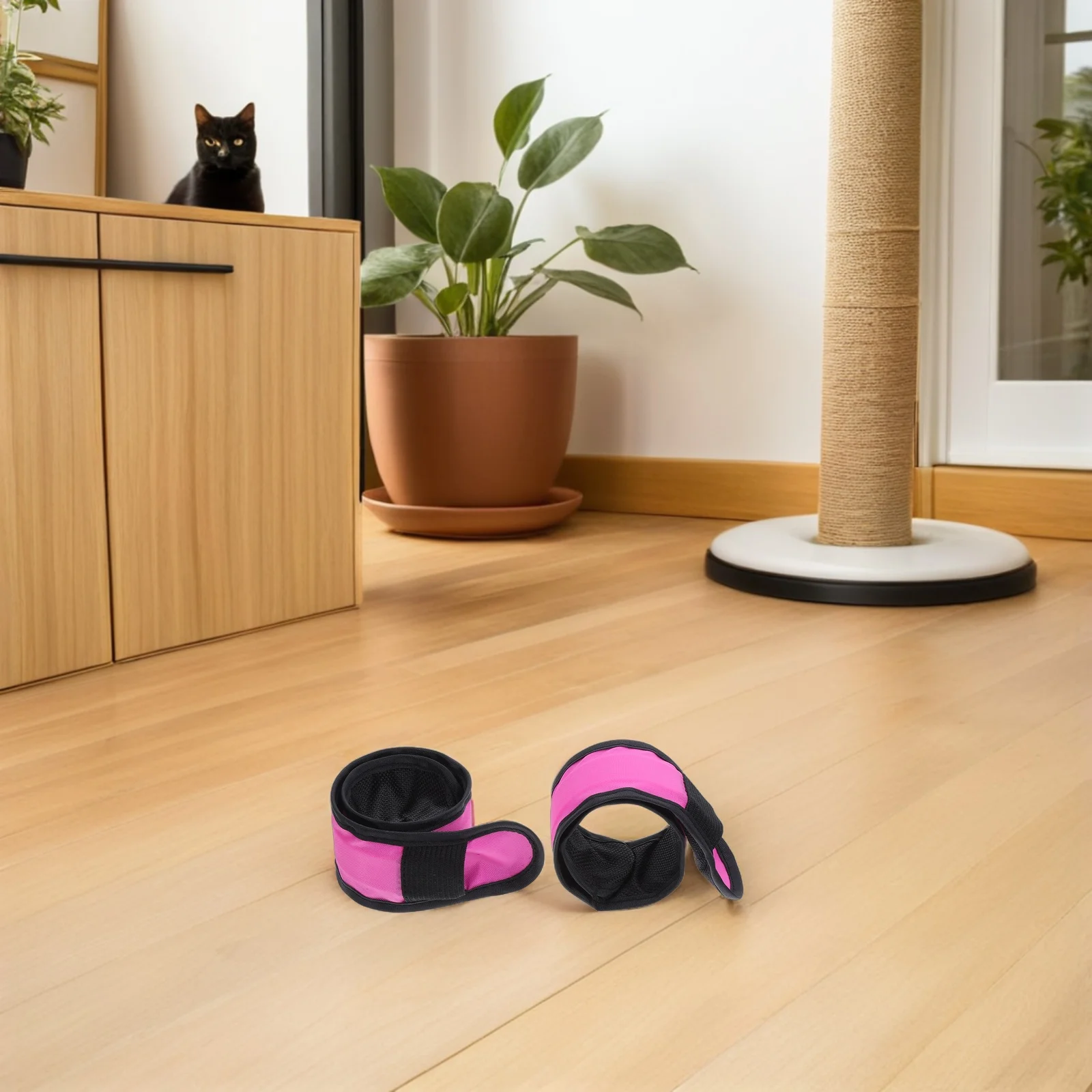 

4pcs Led Horse Ankle Wrap Glow Leg Straps For Night Visibility Waterproof Equine Leg Wraps - Washable Riding