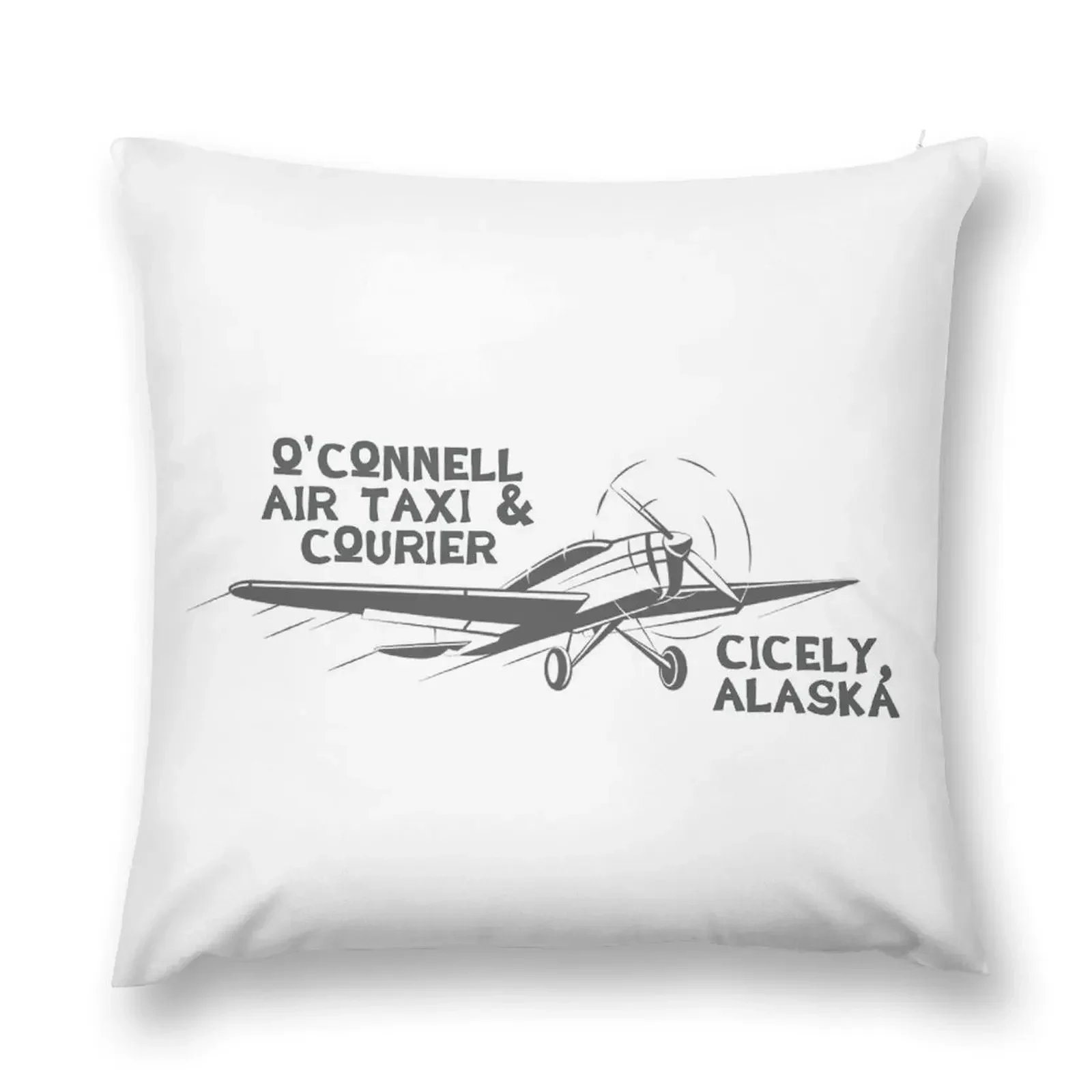 O'Connell Air Taxi Courier Northern Exposure Throw Pillow Couch Cushions pillows decor home pillow