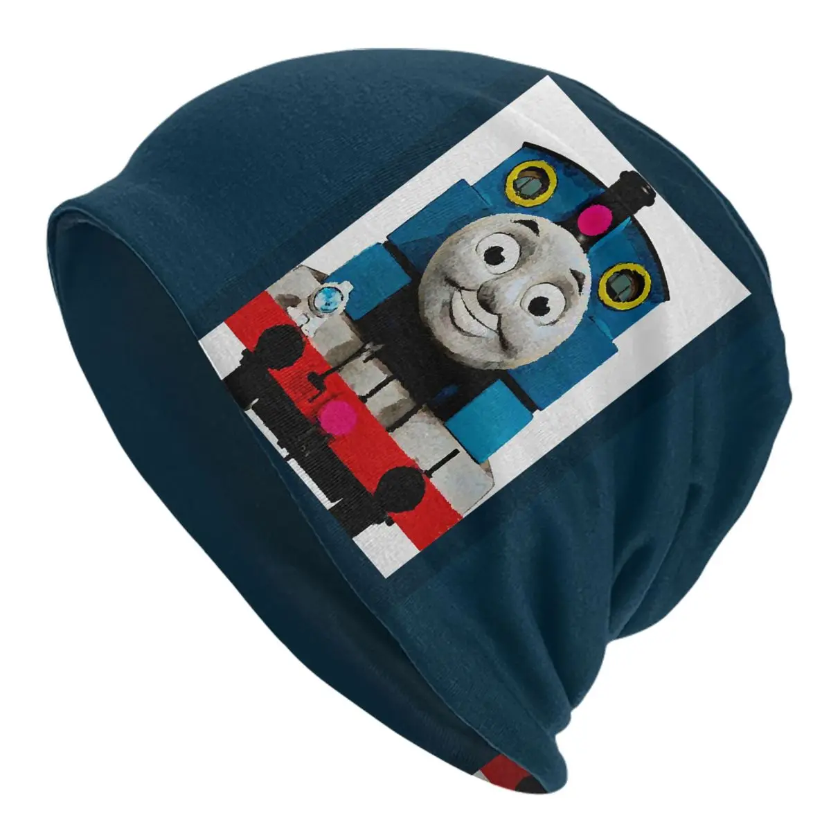 Thomas The Train Warm Knitted Cap Fashion Bonnet Hat Autumn Winter Outdoor Beanies Hats for Men Women Adult