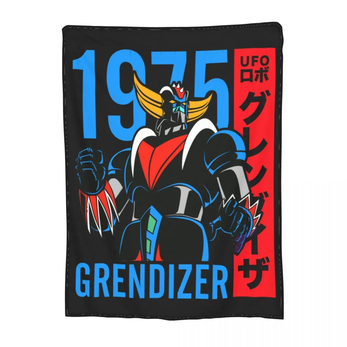 

UFO Robo Grendizer 1975 Goldrake Blanket Velvet Decoration Multifunction Super Soft Throw Blankets for Bedding Car Rug Piece