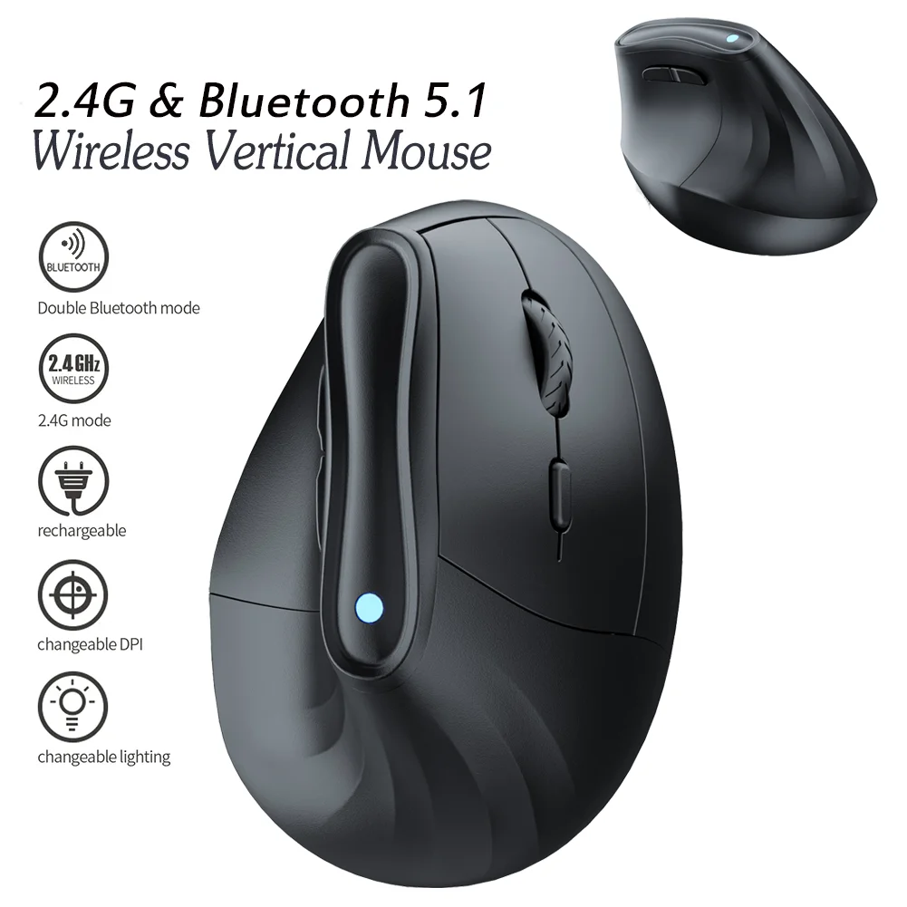 Мышь Вертикальная беспроводная