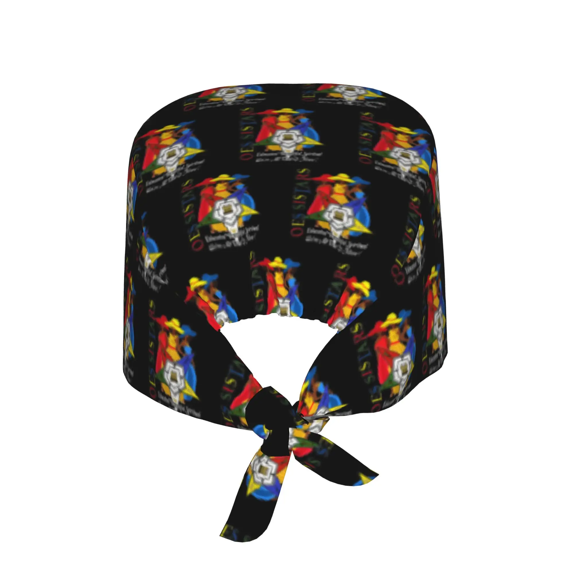 OES Order Of The Eastern Star Logo Sistars With Amazing Grace Medical Staff Scrubs Hat Unisex  Nursing Surgical Cap Scrub Caps