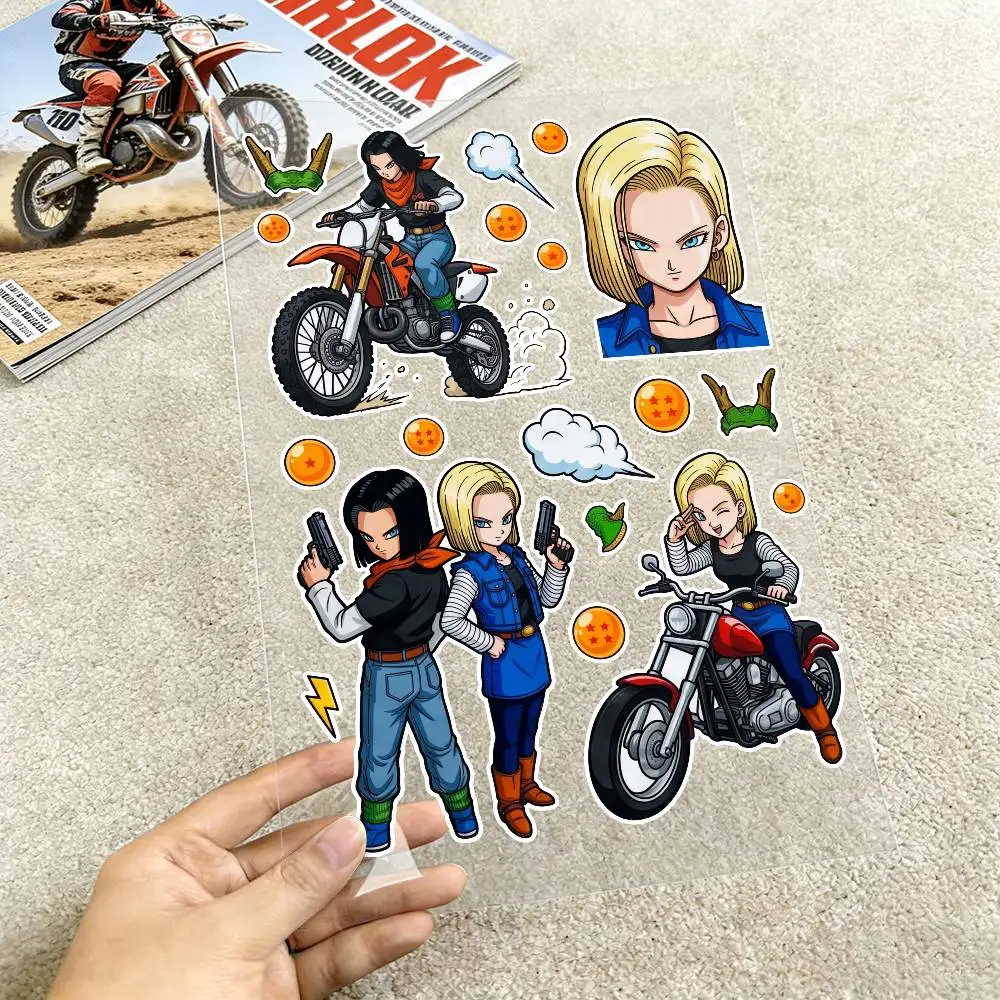 

Светоотражающие наклейки DRAGON BALL GOKU для мотоциклов, водонепроницаемые виниловые наклейки для мотоциклетных шлемов, топливных баков и велосипедов